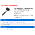 thumbnail image 2 of Turn Signal Switch - Compatible with 1997 - 1999 Mitsubishi Mirage 1998, 2 of 3