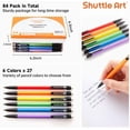 thumbnail image 2 of Mechanical Pencils, Shuttle Art 84 Pack Bulk Mechanical Pencils 0.7mm Medium Point, HB #2 Lead, Assorted Barrels, 2 of 7