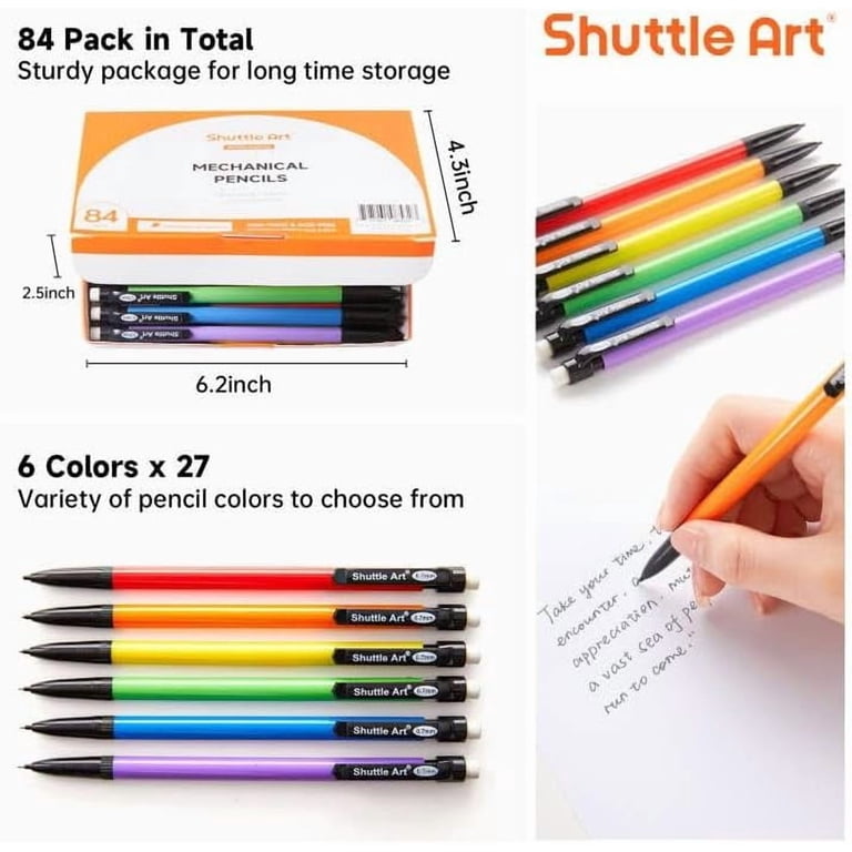 Shuttle Art Mechanical Pencils Bulk, 84 Pack 0.7mm HB photo 4