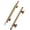 Antique Brass-5"(128mm)Hole Centers-5, variant on Antique Brass T Knob 5 Pack Zinc Alloy Cabinet Hardware