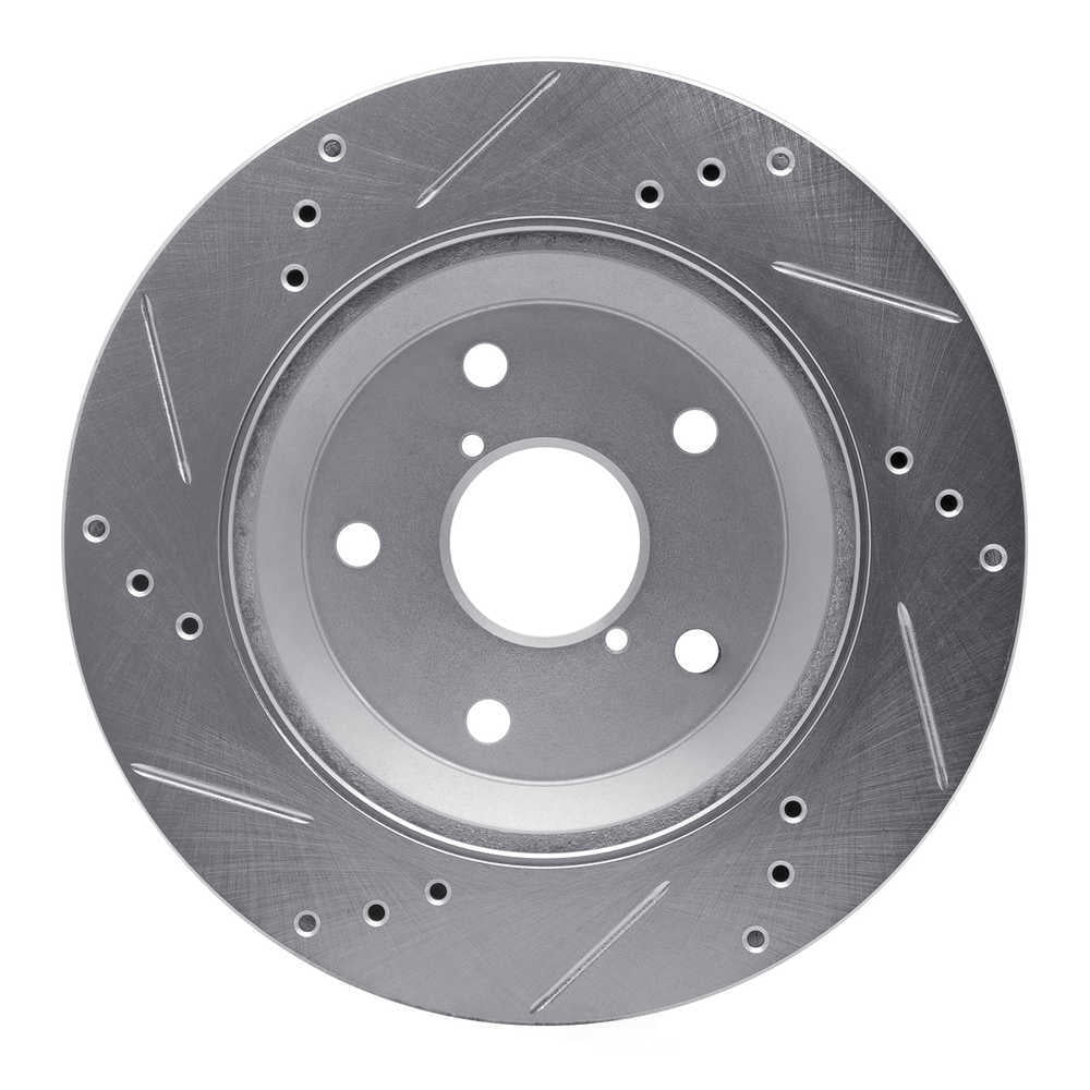 Dynamic Friction Company 631-13046R DFC Brake Rotor - Drilled And Slotted - Silver