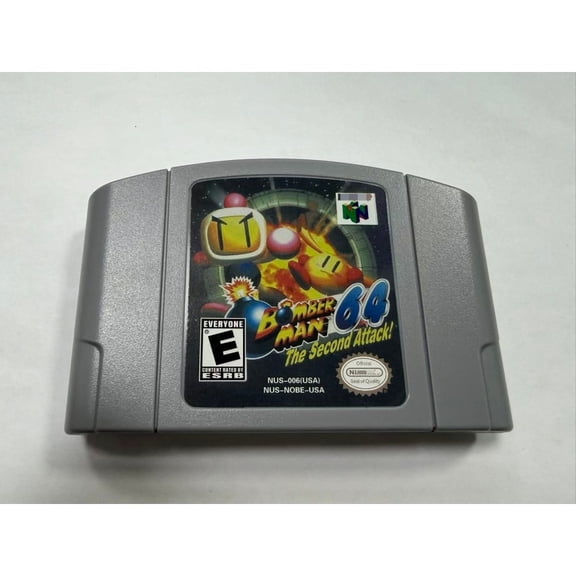 N64 Game USA Version of Bomberman 64 The Second Attack,for N64 Console