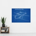 thumbnail image 2 of Wilson Tandem Motored Biplane 1936 Aircraft Patent Extra Large XL Wall Art Poster Print, 2 of 3