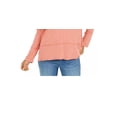 thumbnail image 3 of Style & Co Women's Cotton High-Low Top Dark Orange Size Medium, 3 of 3
