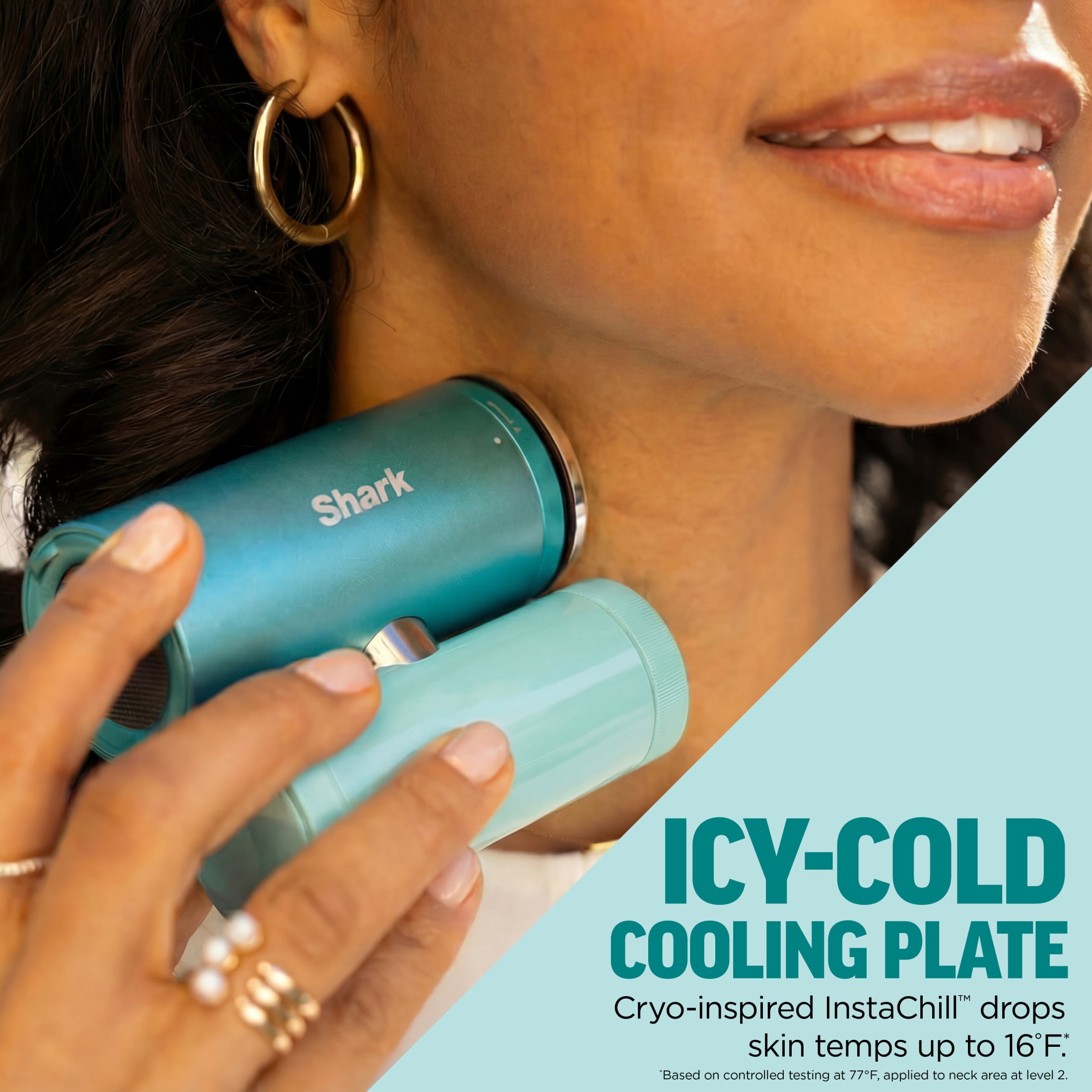 Shark ChillPill Personal Cooling Fan, 3-in-1 Mist & Cooling Plate, Handheld & Wearable, 10 Speeds, FA022BL