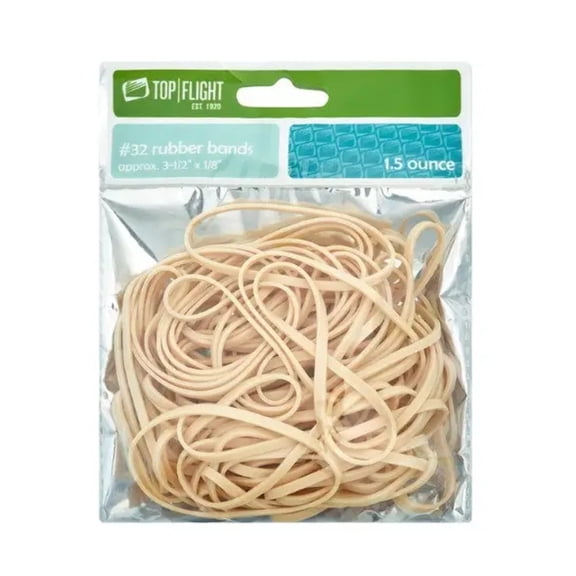 Top Flight Rubber Bands, #32，Natural Color
