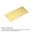 thumbnail image 4 of Uxcell Brass Sheet, 1 x H62 Metal Sheets Plates 8" Length x 4" Width x 0.05" Thickness, 4 of 5