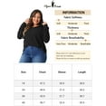 thumbnail image 6 of Agnes Orinda Women's Plus Size Hoodies Pullover Lightweight Drawstring Long Sleeve Fashion Sweatshirts 4X Black, 6 of 6