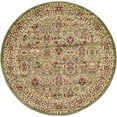 thumbnail image 1 of Unique Loom Voyage Collection Tapis de Zone de Conception Complexe Classique Oriental Traditionnel, 6' 0 x 6' 0 Rond, Vert Clair/ivoire, 1 of 5