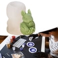 thumbnail image 4 of Pascua La Moldeo Molde Moldo Conejo Silicona DIY Decorativa Non Stick para Arte Craft, 4 of 9