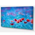 thumbnail image 2 of Champ de Fleurs Poppy la Nuit - Impression sur Toile Florale, 2 of 3