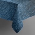 thumbnail image 5 of 52x52in(132x132cm) Square Tablecloth, Waterproof Polyester Table Cover, Wrinkle Resistant & Washable Fabric for Dining, Kitchen, Picnic, Denim Jean Print, 5 of 6