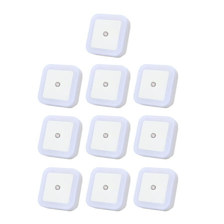 

hone night light 10pcs Useful LED Night Light Sensor Lamp Bedside Night Lamp with US Plug