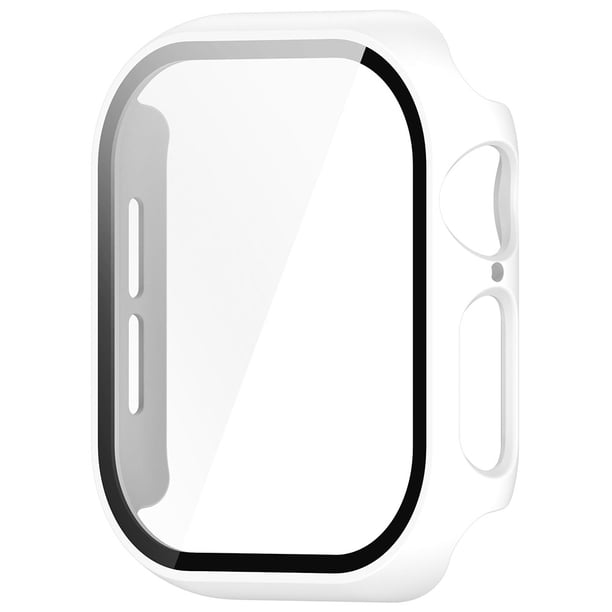 Protector Pantalla Tempe Glass PC Cover para Apple Watch Series 10 46MM () Rojo Blanco