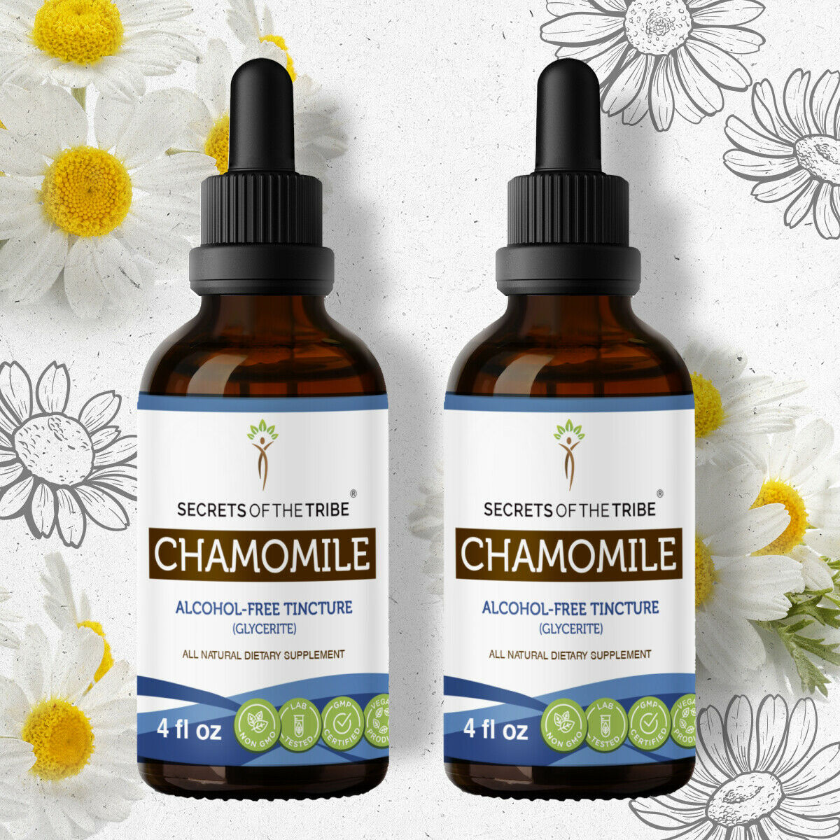 Chamomile Tincture AlcoholFREE Extract, Organic Chamomile Matricaria
