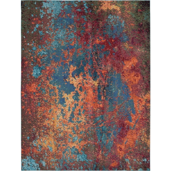 Nourison Celestial CES08 Indoor Area Rug - Atlantic 10' x 14'