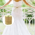 thumbnail image 4 of EeaseCA 1 Roll of Glitter Mesh Ribbon Decorative Hollow Ribbon Classic Bowknot Making Ribbon, 4 of 8