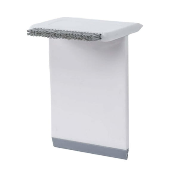 Escobilla de goma para fregadero con cepillo para encimera, escobilla de goma multiusos para encimeras blanco