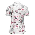 thumbnail image 3 of Funny Flamingo Golfer Par Then Bar Women's Polo Shirt S-5XL, 3 of 7