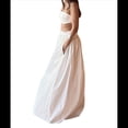 thumbnail image 3 of Conjunto de 2 Piezas para Mujer, Sin Mangas, con Tirantes, Corte A, Falda Maxi, Informal, Plisada, Estilo , Estilo Bohemio, con Bolsillo. S, 3 of 10