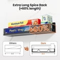 thumbnail image 2 of 16.9 Inch Wide Large Capacity Magnetic Spice Rack for Refrigerator, 4 Pack Metal Fridge Shelf, Black, 2 of 6