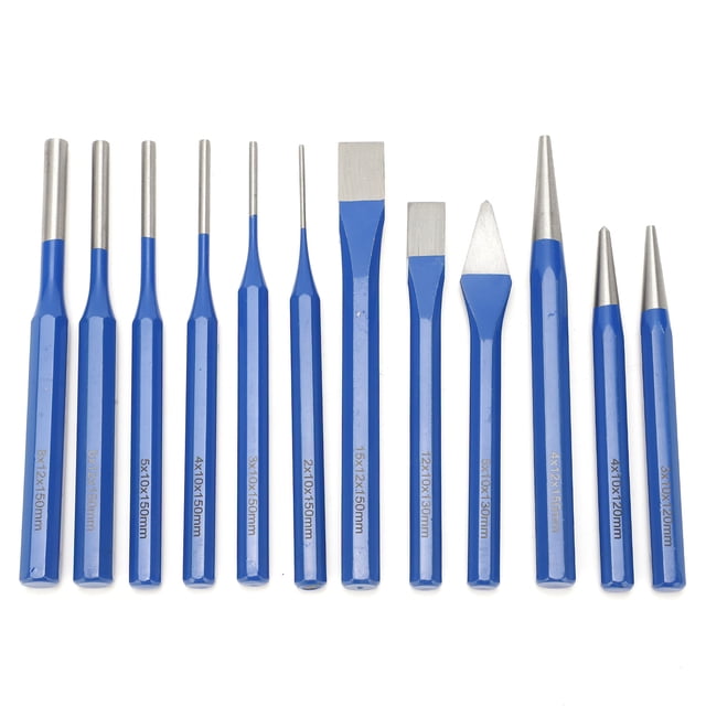 Center Punch, Flat Chisel CRV-V Vanadium Steel Chisel Punch Kit For For Fine Polishing