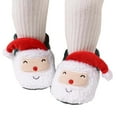 thumbnail image 3 of Gyujnb Kids Slippers,Winter Warm Baby First Walking Shoes Soft Sole Booties for Boys Girls Toddler Holiday Footwear-Boys Shoes,Girls Shoes,Size:0-6 Months, 3 of 8