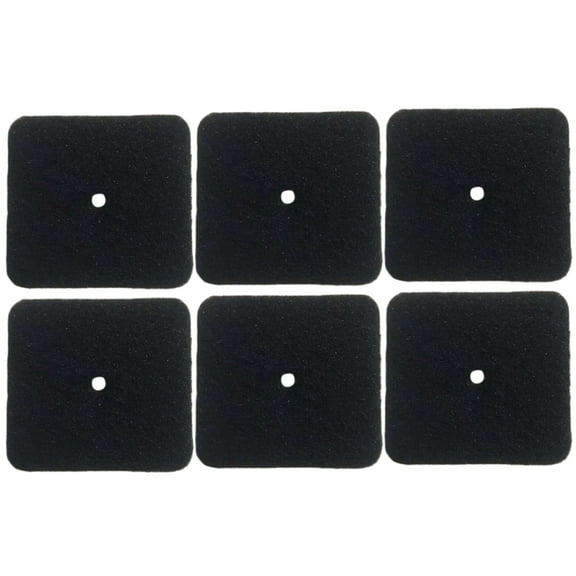 Qzbhct 6 Pack Activated Carbon Filters Compatible with Catit Hooded Cat Litter Pans, 6.3 Inch x 5.9 Inch Trimmable Pads