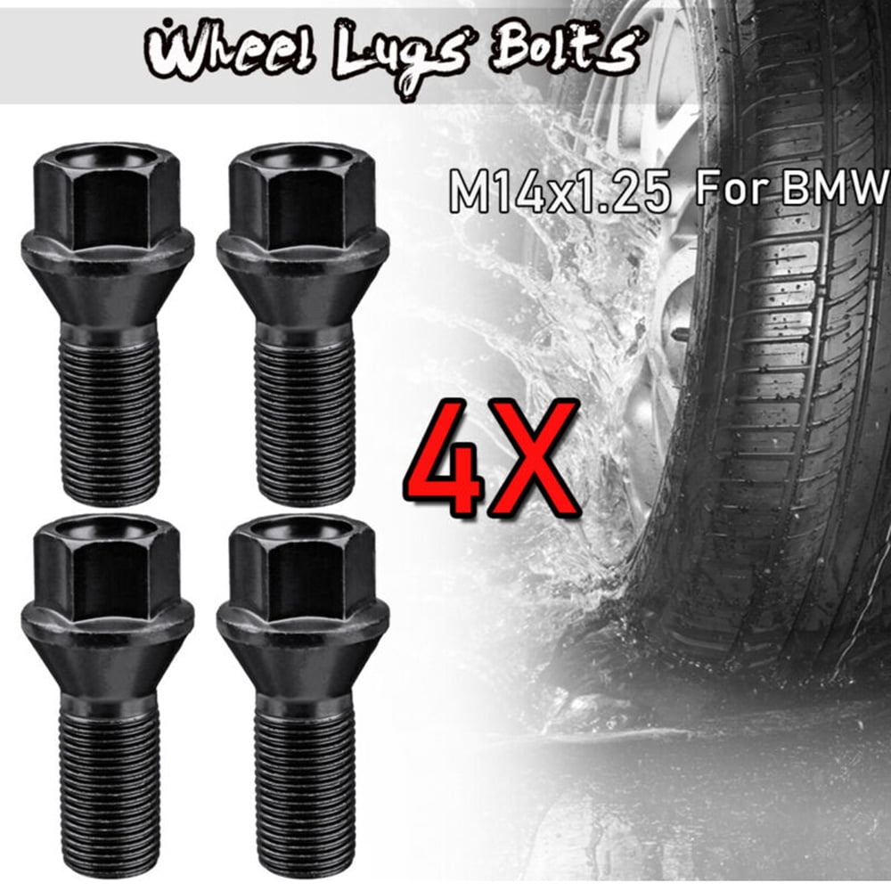 4pcs M14 x 1.25 Wheel Lug Bolt Nut For BMW X3 X5 E70 E71 F20 F25 36136781151