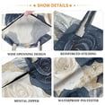 thumbnail image 3 of Wobogo Luxurious Floral Travel Laundry Bag Dirty Clothes Organizer Top Handle Strap Design Suitable for Beach Camping Dormitory Bathrooms, 3 of 7