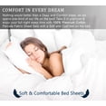 thumbnail image 3 of RUVANTI 100% Cotton Sheets – California King Percale Bedding, Cooling & Breathable Floral Design, Durable with a Crisp, Soft & Comfortable Feel, 14" Deep Pocket, 4-Piece Set, Dandelion, 3 of 10