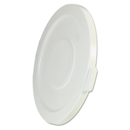 Gallon Brute Round Container Lid - Rubbermaid Commercial Round Flat Top Lid, for 32-Gallon Round Brute Containers, 22 1/4
