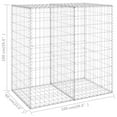 thumbnail image 4 of Pemberly Row 39.4"x23.6"x39.4" Galvanized Steel Silver Gabion Wall with Covers, 4 of 7