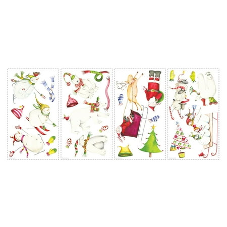 RoomMates Winter Holiday Peel and Stick Wall Decals