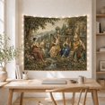thumbnail image 5 of Garden Concert with Instruments Beside Stream, Nostalgic Vintage Style for Music Lovers, Classical Wall Art, Housewarming Gift, Tapestry Wall Hanging for Living Room and Study Room, 5 of 7