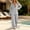 Gray women's 2 piece set a1, variant on Cagogo Women's 2 Piece Long Sleeve V Neck Top Wide Leg Pants Set Solid Boho Vacation Outfits Loose Casual Lounge Tracksuits Travel Airport Clothes, Hot Pink L