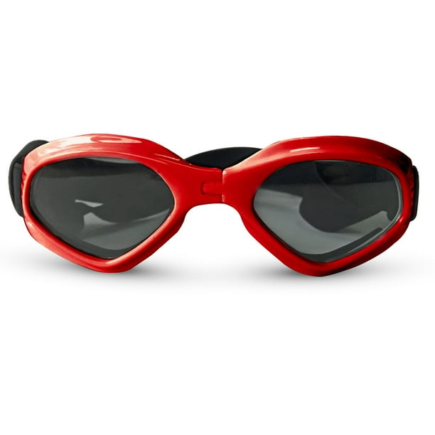 Gafas de sol para perros, correa ajustable para gafas de sol UV, protección impermeable para perros pequeños y medianos
