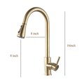 thumbnail image 3 of Cesinkin Brass Brushed Gold 9.8 in Kitchen Faucet, 3 of 8