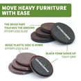 thumbnail image 3 of Deslizadores para Muebles Covercorner Combo de 16 Piezas 9 cm, 3 of 7
