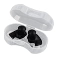 thumbnail image 2 of Tapones para los oídos para natación, protectores auditivos reutilizables, espirales, tapones de silicona para los oídos para dormir. Negro, 2 of 9