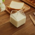thumbnail image 6 of 1Pc 300ML Half Pint Milk Carton Style Creative Mini Creamer Jug Glass Milk Mug, 6 of 8