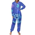thumbnail image 2 of Blue'S Clues Women Men Pajamas Zipper Onesie Jumpsuit Hooded One Piece Sleepwear, 2 of 8
