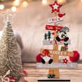 thumbnail image 5 of Decoraciones Navideñas de Escritorio de Madera Hombre Viejo Muñeco de Nieve Gnomo onlyliua, 5 of 5