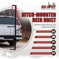 thumbnail image 2 of Kill Shot Hitch Mounted Steel Deer Hoist with Carrier, 600 Pound Capacity, Black, 2 of 11