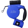 thumbnail image 1 of YSTINNG Retractable Dog Leash with Flashlight,Dispenser and Poop Bag Heavy-Duty Nylon Tape for Small,Medium Dogs and Cats One-Handed Brake and Lock.360°Tangle-Free.(Blue) DYF329-2225, 1 of 7