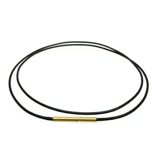 Necklace Rope Crystal Pendant Rope Leather Rope Gold Jewelry Lanyard Unisex Stainless Steel Buckle