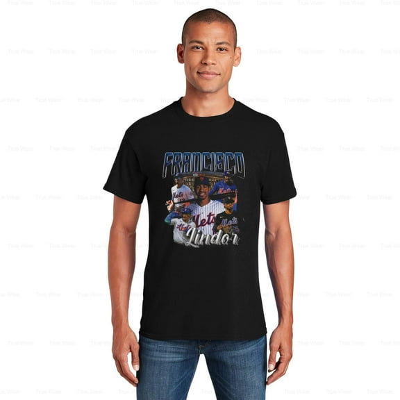 WéarCLOTHING Francisco Lindor Retro Vintage Sports Shirt Baseball, Mets, Shortstop, Puerto Rico , for Unisex, up to size 5XL