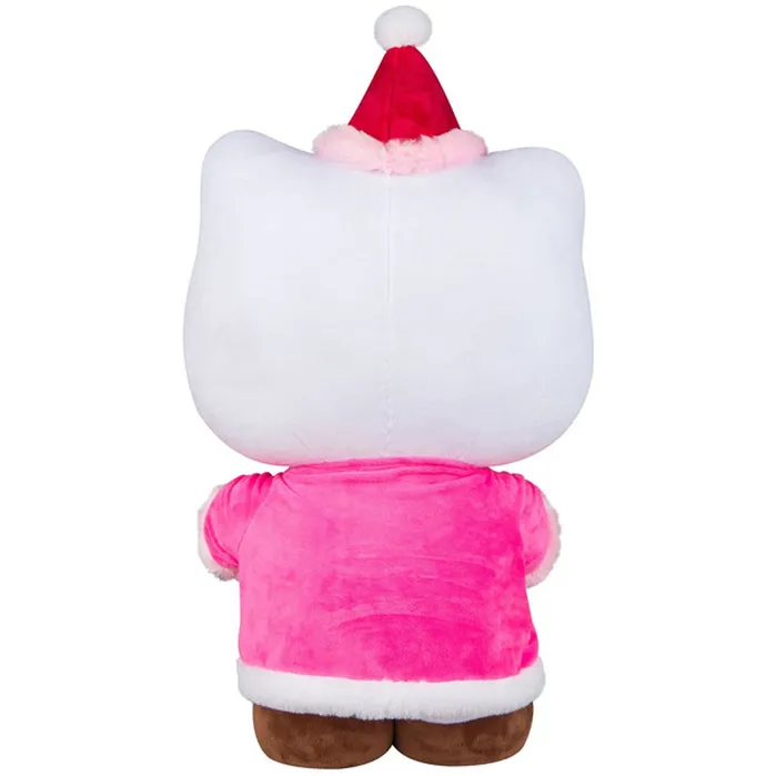 Hello Kitty Holiday Greeter – 18" Large Seasonal Plush with Gingerbread Man, Pink Santa Outfit by Sanrio