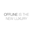 thumbnail image 2 of Atelier B Art Studio 20x20 Gold Ornate Wood Framed with Double Matting Museum Art Print Titled - OFFLINE IS THE NEW LUXURY, 2 of 4