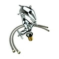 thumbnail image 3 of Bathroom Faucet Dolphin Shaped 9.5'' H Chrome Plated Brass Bathroom Sink Faucet w/2 Handles| Renovators Supply, 3 of 13